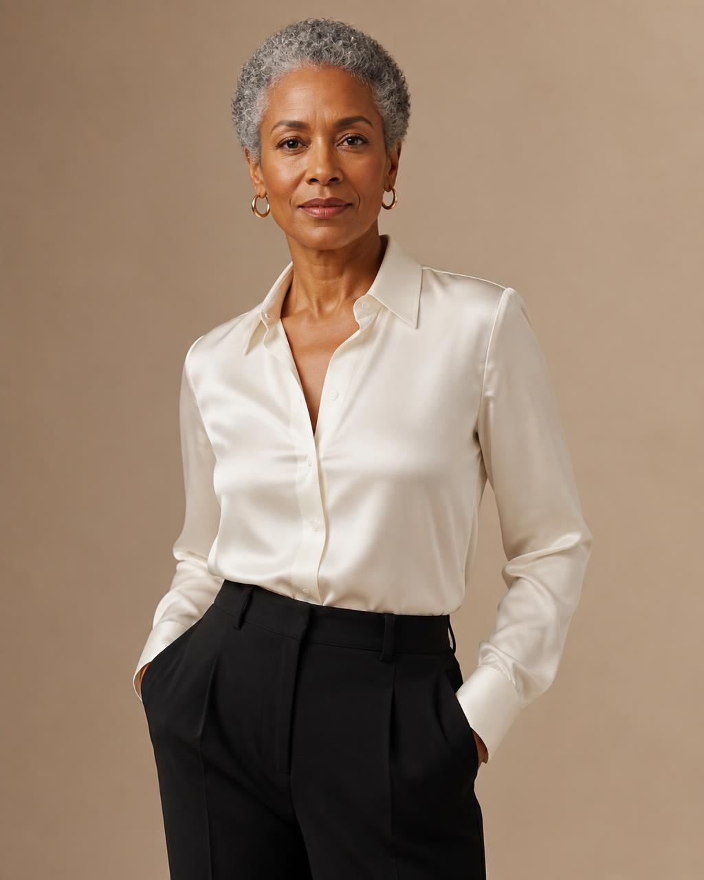 Classic Blouse in Cream