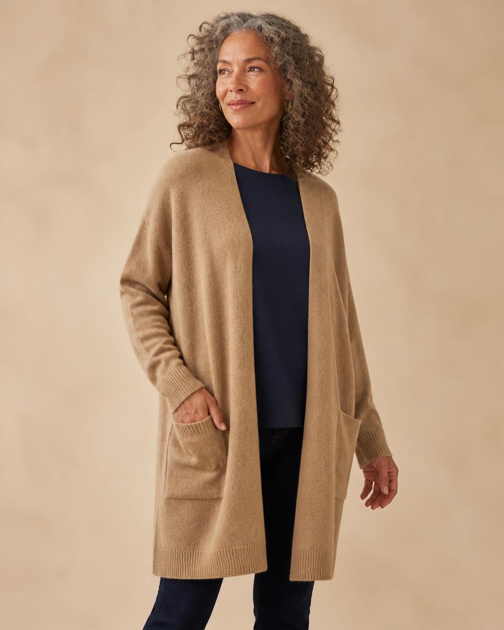 Classic Cardigan in Cream