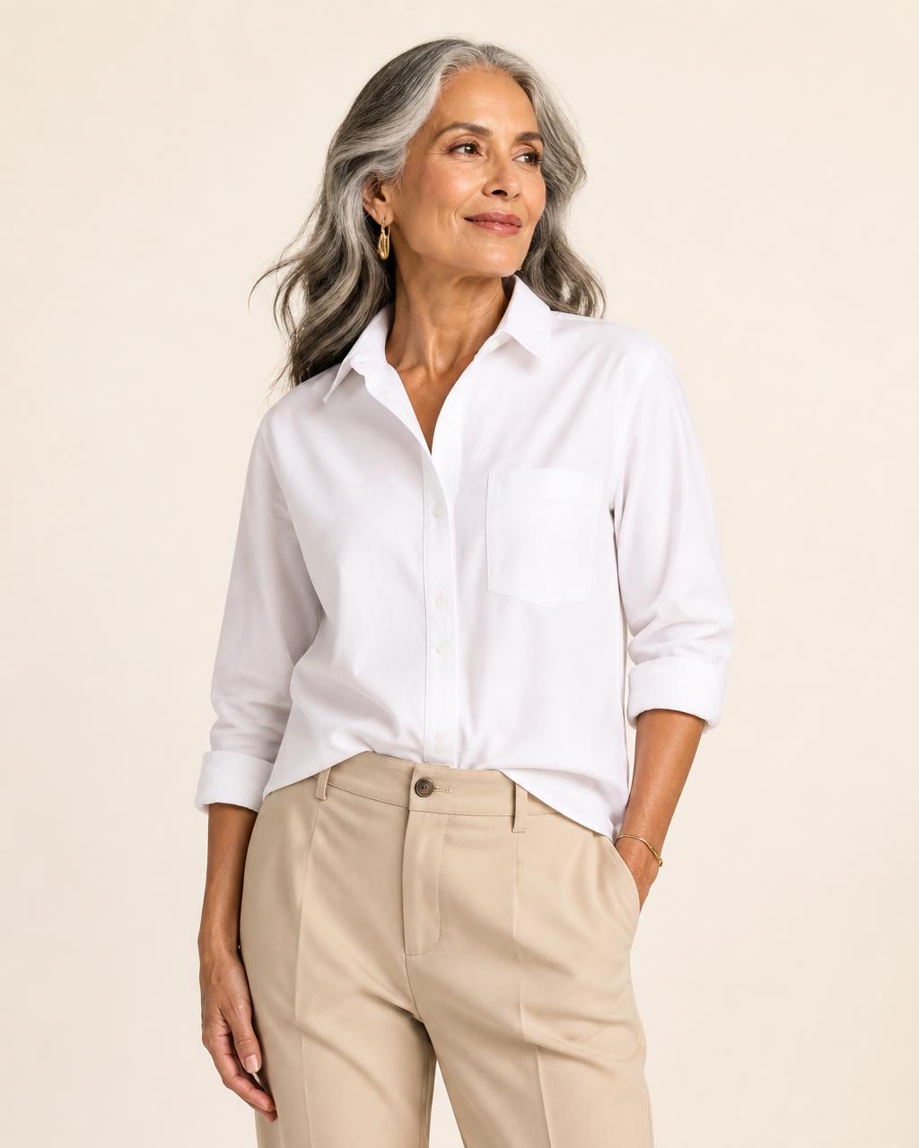 Cotton Shirt in White