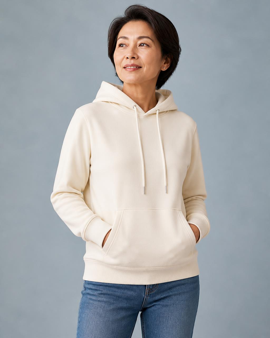 Premium Hoodie in Cream